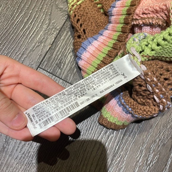 ZARA | Multicolour Crochet Knit Sweater Vest - Picture 8 of 10